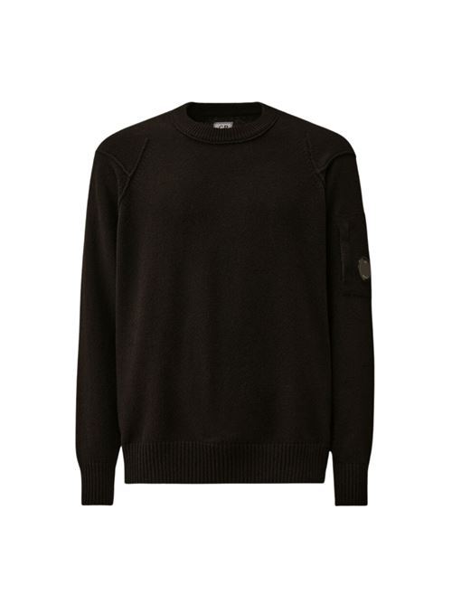 MAGLIONE GIROCOLLO IN LANA CON LENTE C.P. COMPANY | RFCMKN707A 110149A999